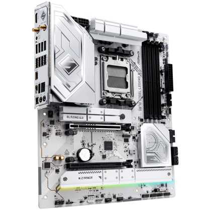 ASROCK MB Desktop X870 STEEL LEGEND WiFi, AM5, 4x DDR5, 1x PCIe 5.0 x16, 1x PCIe 4.0 x16, 1x Blazing M.2(PCIe Gen5x4), 2x Hyper M.2, 4x SATA3 6.0 Gb/s, 2x USB-C 1x SPDIF, 7.1 CH Audio, 1x HDMI, 1x 2.5G LAN, 802.11be, 2x Wi-Fi 7 + BT