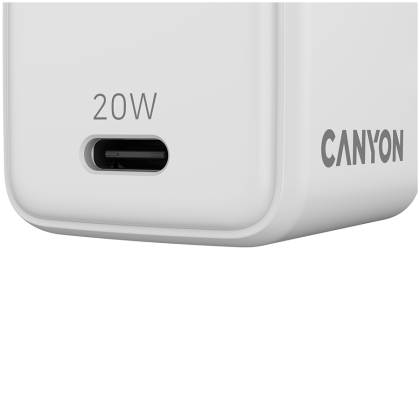 Incarcator CANYON CU20C GaN 20W 1xPD EU Alb