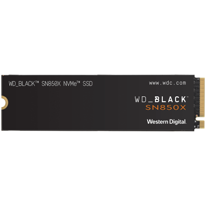 SSD WD Black SN850X 1TB M.2 2280 PCIe Gen4 x4 NVMe, citire/scriere: 7300/6300 MBps, IOPS 800K/1100K, TBW: 600