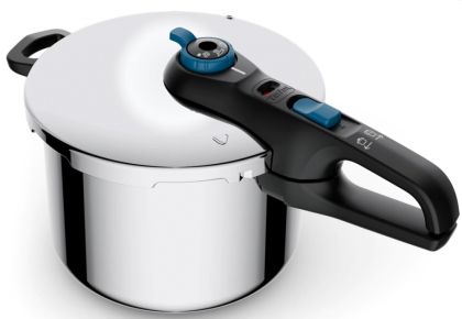 Oală Tefal P2580701, SECURE TRENDY 6L TEFAL AQUA BLU