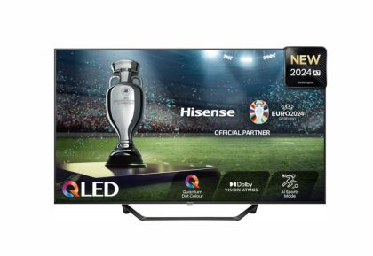 Televizor Hisense 43" A7NQ, 4K Ultra HD 3840x2160, QLED, FALD, Quantum Dot, HDR 10+, HLG, Dolby Vision, Dolby Atmos, Smart TV, WiFi 5GHz, WiFi Direct, BT, Anyview Cast, 3xHDMI, 2xUSB, LAN, CI+, DVB-T2/C/S2, negru