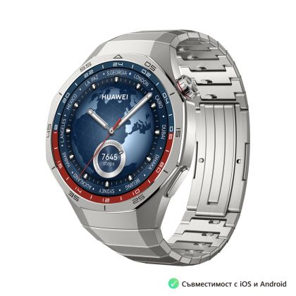 Huawei Watch GT5 Pro Vili-B29M, 1.43", Amoled, 466x466, PPI 326, BT5.2, BLE/BR/EDR, 524mAh, scufundări libere de 40 de metri, Sistem HUAWEI TruSense, analiză ECG, Durată de viață a bateriei până la 14 zile, Compatibil cu dispozitive iOS și Android, Titani