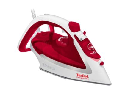 Fier de calcat Tefal FV5717E0, Easygliss Plus, rosu, 2500W - 45g/min - shot 195g/min - Antidrip smart technology - rezervor de apa 270 ml - Durilium AirGlide