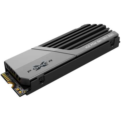 Silicon Power XS70 2TB SSD PCIe Gen 4x4 PCIe Gen4x4 & NVMe 1.4, cache DRAM, 3DNAND, radiator (10,8 mm), PS5 Comp. 7300/6800MB/s, EAN: 4713436146339