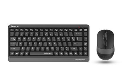 Set tastatură și mouse A4TECH Fstyler FGS1110Q, fără fir, gri