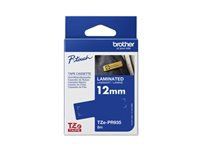 BROTHER TZEPR935 Casete cu bandă 6-12 mm lățime de bandă Premium argintie Alb