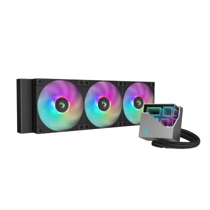 DeepCool Water Cooling LT360 - Addressable RGB, Infinity mirror design - LGA1851/AM5