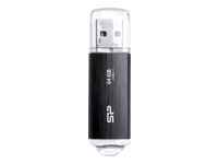 Memorie SILICON POWER USB Blaze B02 64GB USB 3.1 Negru