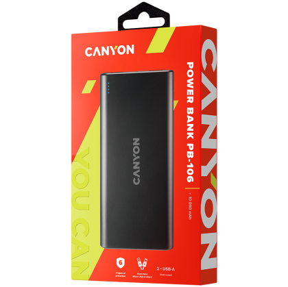 CANYON power bank PB-106 10000 mAh Black