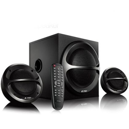 Boxe multimedia F&D A111X 2.1, 35W RMS (11Wx2+13W), 2x4'' Sateliți + 4'' Subwoofer, BT 5.0/AUX/USB/FM/Telecomandă/Lemn/Negru