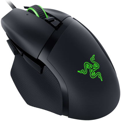 Razer Basilisk V3, comutator Razer Optical Mouse de a doua generație evaluat pentru 70 de milioane de clicuri, Senzor optic - 26.000 DPI, roată de înclinare Razer HyperScroll în 4 direcții, Moduri crestate și rotație liberă acționate electronic, Cablu Raz