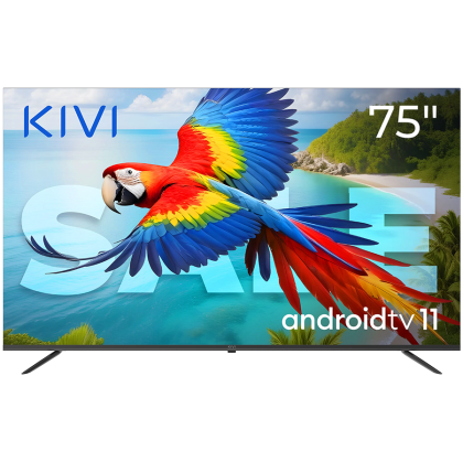 75", UHD, Android TV 11, Negru, 60 Hz, AV1, Sunet 2x12W, 127 kWh/1000h, Energy F, WiFi5G, BT5.1, 4xHDMI, 2xUSB, Blue Remote, 24 luni