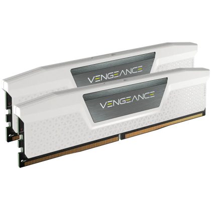 Corsair DDR5, 5600MT/s 32GB 2x16GB DIMM, fără tampon, 36-36-36-76, PMIC standard, XMP 3.0, difuzor de căldură alb VENGEANCE DDR5, PCB negru, 1,25 V, EAN:084000665934