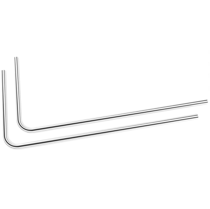 EK-Loop Metal Tube 16mm 0.8m Pre-Bent 90° - Nickel (2pcs)