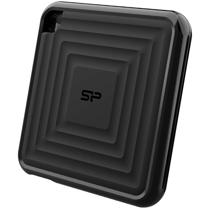 Silicon Power PC60 512GB SSD portabil SATAIII USB 3.2 Gen2 (Tip-C) SSD portabil, R/W: până la 540MB/s; 500 MB/s, negru, EAN: 4713436149958