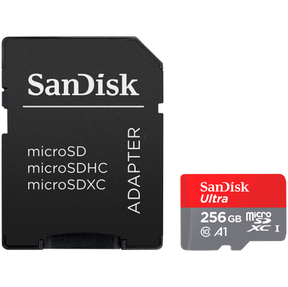 SanDisk Ultra microSDXC 256GB + Adaptor SD 150MB/s A1 Clasa 10 UHS-I, EAN: 619659200565