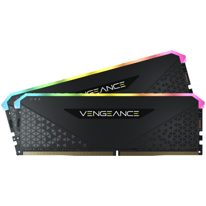 Corsair DDR4, 3600MHz 16GB 2x8GB DIMM, fără tampon, 18-22-22-42, XMP 2.0, difuzor de căldură VENGEANCE RGB RS, LED RGB, 1,35 V, pentru AMD Ryzen și Intel XMP, EAN:08400066488