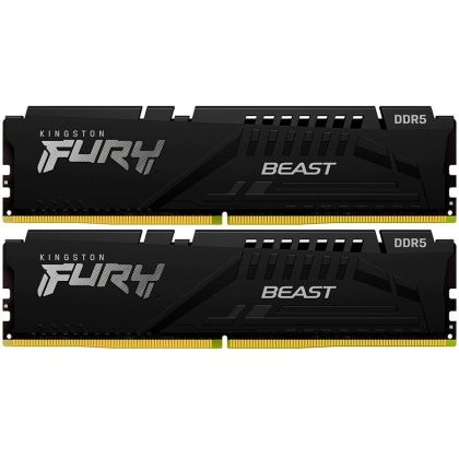 Kingston 32 GB 6400 MT/s DDR5 CL32 DIMM (Kit de 2) FURY Beast Black XMP, EAN: 740617342833