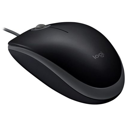 LOGITECH B110 Kablolu Mouse - SESSİZ - SİYAH - USB - B2B