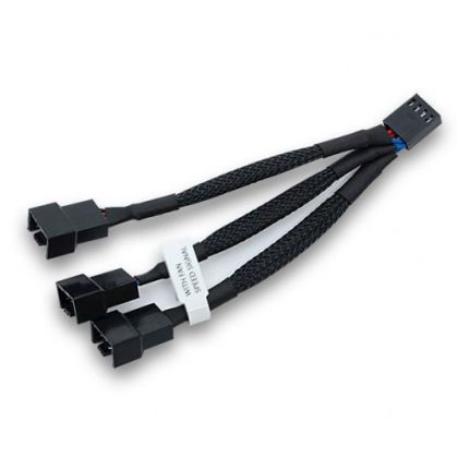 EK-Cable Y-Splitter 3-Fan PWM (10cm), splitter ventilator