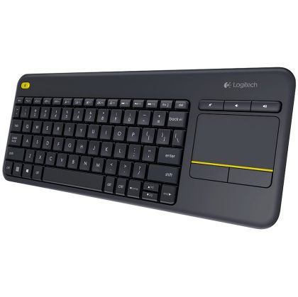 LOGITECH K400 Plus Kablosuz Dokunmatik Klavye - SİYAH - ABD ULUSLARARASI