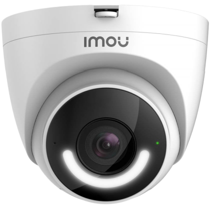 Imou Turret, cameră IP Wi-Fi de 2MP, CMOS progresiv 1/2,7", H.265/H.264, până la 25 fps; Zoom digital 16x, obiectiv de 2,8 mm, IR până la 30 m, FOV 114°, 1xRJ-45, micro SD de până la 256 GB, microfon și difuzor încorporate, reflector și sirenă de 110 dB, 