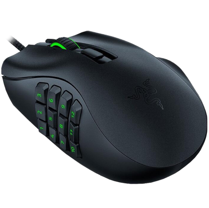 Razer Naga X, mouse de gaming, senzor optic Razer 5G de 18.000 dpi cu o precizie de rezoluție de 99,4%, comutatoare mouse-ului optic Razer™ de a doua generație, cablu Speedflex de 1,8 m, 16 butoane programabile independent