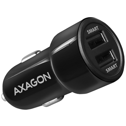 Încărcător auto AXAGON PWC-5V5 Smart 5V 2.4A + 2.4A, 24W, negru