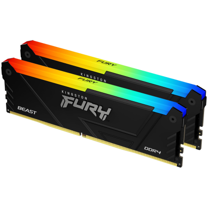 Kingston 32 GB 3200 MT/s DDR4 CL16 DIMM (kit de 2) FURY Beast RGB