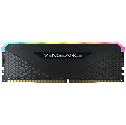 Corsair DDR4, 3200MHz 16GB 1x16GB Dimm, fără tampon, 16-20-20-38, XMP 2.0, Vengeance RGB RS, LED RGB, PCB negru, 1,35 V, pentru AMD Ryzen și Intel, EAN:0840006652182