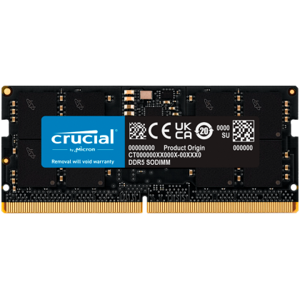 Crucial 16 GB DDR5-4800 SODIMM CL40 (16 Gbit), EAN: 649528906526