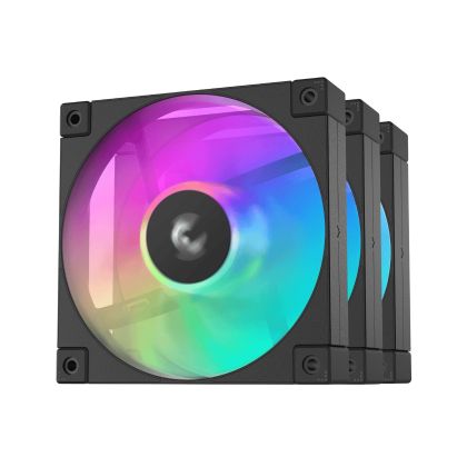 DeepCool Комплект вентилатори Fan Pack 3-in-1 3x120mm - FD12 Black, Addressable RGB