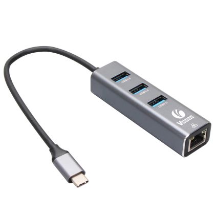 Stație de andocare VCom Docking USB Type-C la USB3.0 x 3 + LAN - DH311B