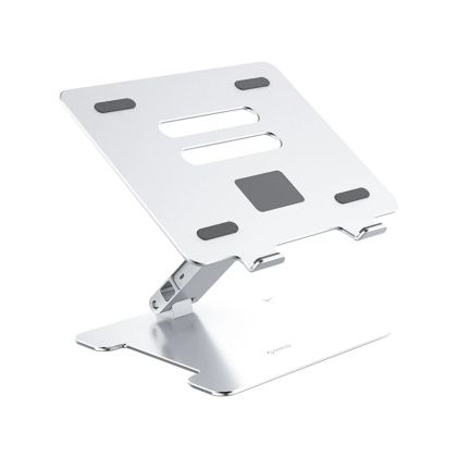 Suport pentru laptop Orico din aluminiu Suport pentru laptop - aluminiu, 2 x USB3.0, cititor de carduri, până la 15,6 inchi - LST-2AS-SV