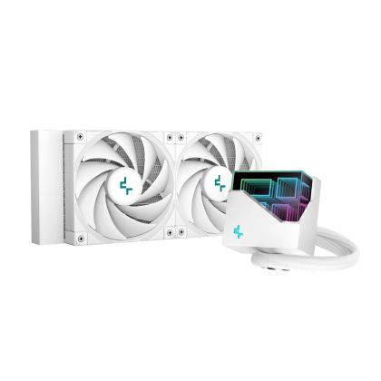 Răcire cu apă DeepCool Răcire cu apă LT520 White - RGB adresabil, design oglindă infinit - LGA1700/AM5