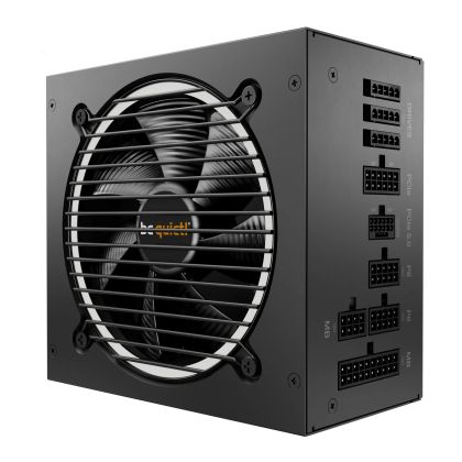 liniște! PURE POWER 12 M 750W, eficiență 80 PLUS Gold (până la 92,6%), ATX 3.0, ventilator silențios de 120 mm, CM, 10 ani garanție