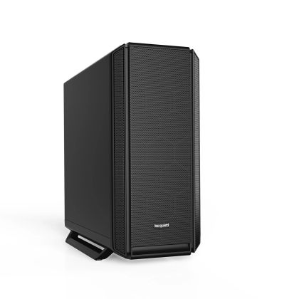 liniște! SILENT BASE 802 Black, E-ATX/ATX/M-ATX/Mini-ITX, 3x Pure Wings 2 140mm, controler de ventilator în 4 trepte cu hub PWM, 2x USB 3.2 Gen. 1, 1x USB 3.2 Gen. 2 Tip C, Microfon + Audio, Capac superior și panou frontal interschimbabil, 3 ani garanție