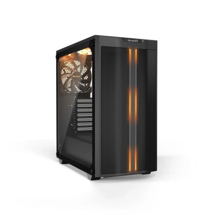 liniște! PURE BASE 500DX Negru, ATX/M-ATX/Mini-ITX, 3x Pure Wings 2 140mm, Iluminare ARGB, 1x USB 3.2 Gen. 1, 1x USB 3.2 Gen. 2 Tip C, Mic + Audio, 3 ani garanție