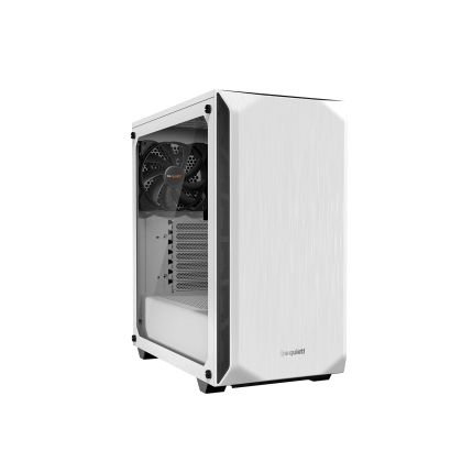 liniște! PURE BASE 500 Window White, ATX/M-ATX/Mini-ITX, 2x Pure Wings 2 140mm, 2x USB 3.2 Gen. 1, microfon + audio, capac superior interschimbabil, garanție 3 ani