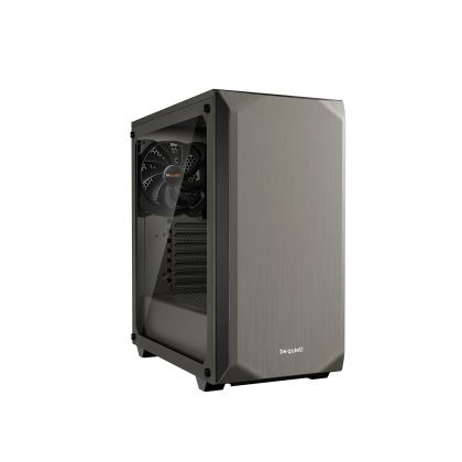 liniște! PURE BASE 500 Window Gri metalic, ATX/M-ATX/Mini-ITX, 2x Pure Wings 2 140mm, 2x USB 3.2 Gen. 1, microfon + audio, capac superior interschimbabil, garanție 3 ani