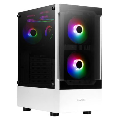 Cutie Gamdias Case ATX - TALOS E3 White - aRGB, Sticla Securizata