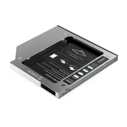 Orico тънко кади за лаптоп Laptop Caddy 9.0-9.5mm SATA3 with LED/switch - M95SS-SV