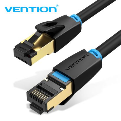 Cablu Vention LAN SFTP Cat.8 Patch Cable - 1,5M Negru 40Gbps - IKABG