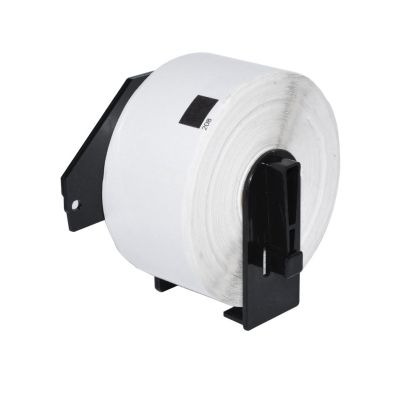 Etichete compatibile Makki Brother DK-11208 - Etichete mari de hârtie pentru adrese, 38 mmx90 mm, 400 de etichete per rolă, negru pe alb - MK-DK-11208