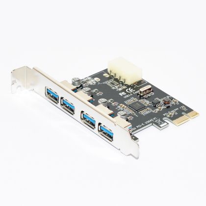 Placă Makki PCI-E 4 x porturi USB3.0 - MAKKI-PCIE-4XUSB30-V1