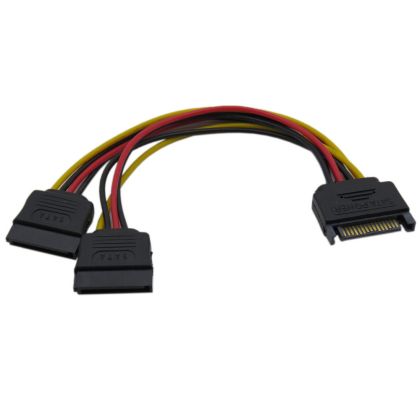 Splitter VCom Splitter SATA Power 15-pini M / 2xFemale - CE360-0.15m