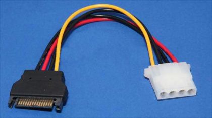 VCom Adaptör Adaptörü SATA Power M / Molex 4pin - CE359-0.15m