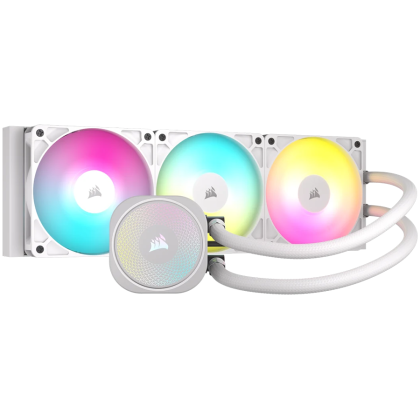 CORSAIR NAUTILUS 360 ARGB White, 360mm Radiator, Liquid CPU Cooler