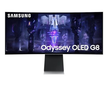 SAMSUNG LS34BG850SUXEN 34 inchi OLED UWQHD 175 Hz 250 cd/m2 0,03 ms GTG Micro HDMI Mini DisplayPort USB-C x2 difuzoare