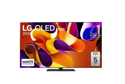 Televizor LG OLED55G43LS, 55 inchi UHD OLED evo, 4K (3840 x 2160), DVB-C/T2/S2, ecran complet cinema, Alpha 11 AI 4K Gen7, 144 Hz, ThinQ AI, HDR10, VRR, NVIDIA G-SYNC, AMD FreeSync, Dolby Vision, Dolby Atmos, Wi-Fi, Bluetooth, HDMI, USB, Airplay 2, Multi 